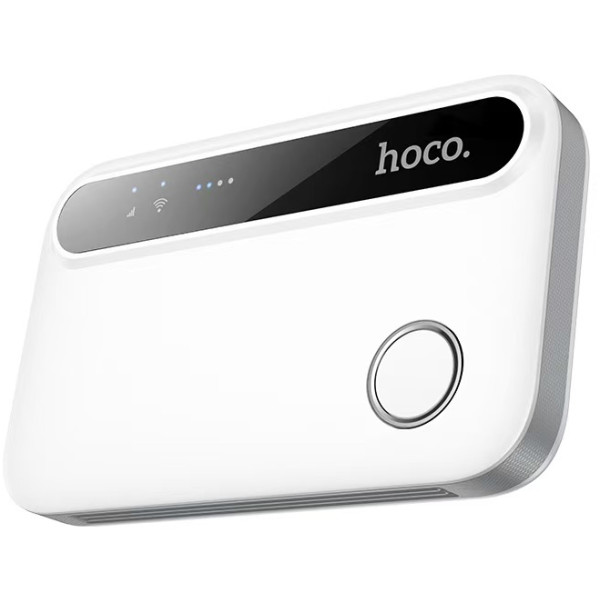 Фото - Маршрутизатор інтернет WiFi6+4G HOCO HI41 Mobile portable WiFi White (6942007647984)