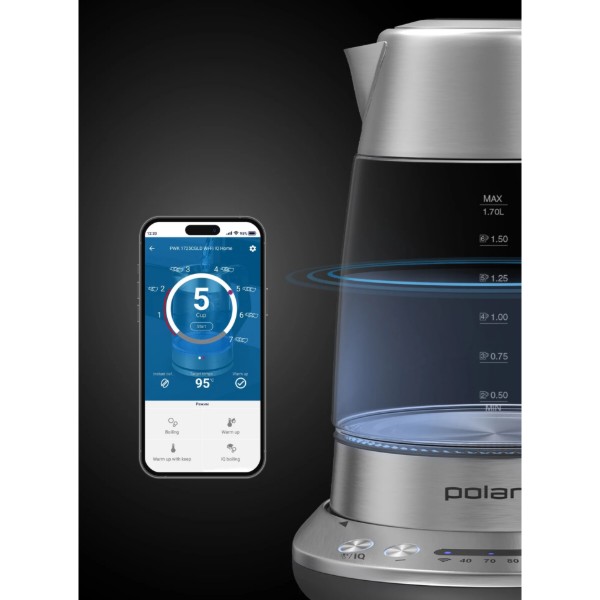 Фото - Электрический чайник Polaris PWK 17115CGLD WIFI IQ Home Matte