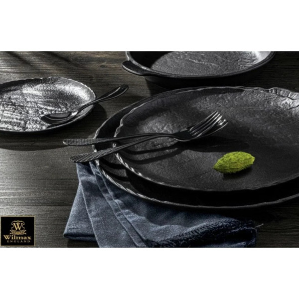 Фото - Тарілка обідня Wilmax Slatestone Black 28 см (WL-661127 / A)