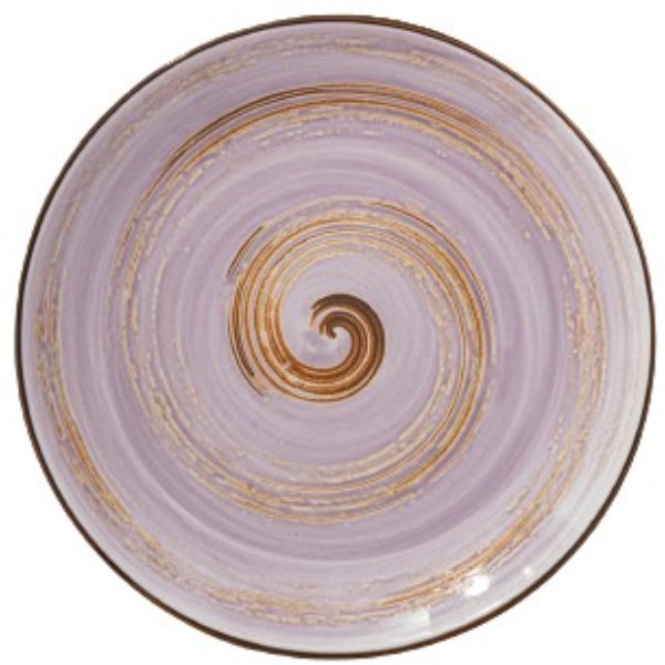 Фото - Тарілка обідня Wilmax Spiral Lavander 25.5 см (WL-669714 / A)