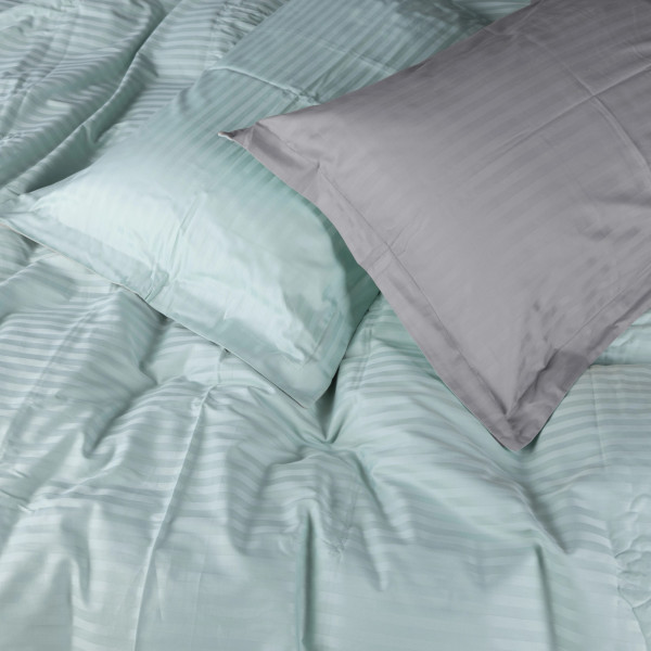 Фото - Комплект постільної білизни дитячий MirSon Satin Stripe 30-0013 + 30-0010 Windly 110х140 (2200005246832)