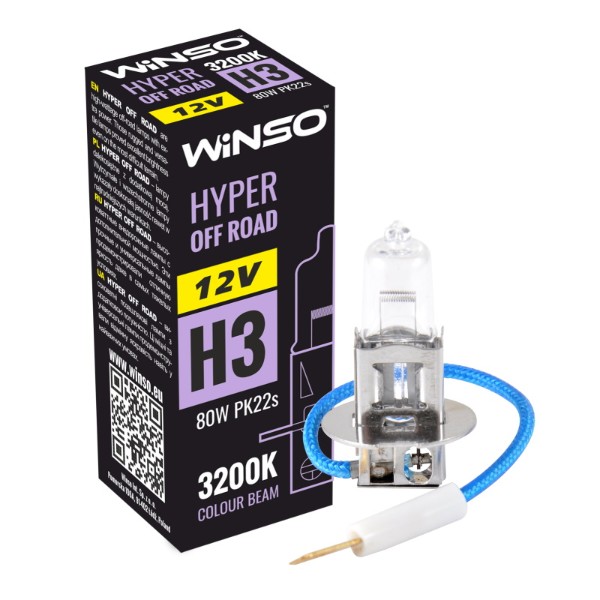 Фото - Автолампа Winso 12V H3 HYPER OFF ROAD 80W PK22s (712310)