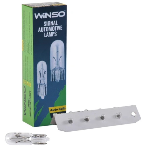 Фото - Автолампа Winso 12V W1.2W 1.2W 10 шт. (713240)