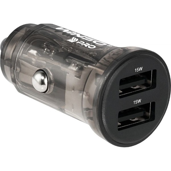 Фото - Автомобильное зарядное устройство Winso PRO 15W 2xUSB-A, transparent (223015)