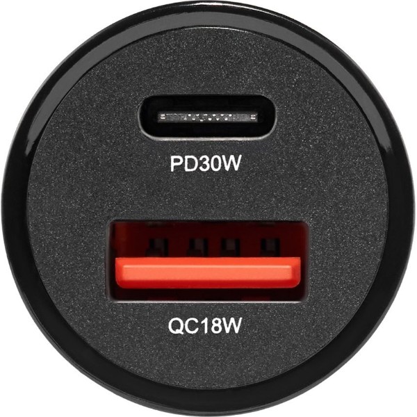 Фото - Автомобильное зарядное устройство Winso  PRO 30W 1xUSB-C+1xUSB-A, transparent (223030)