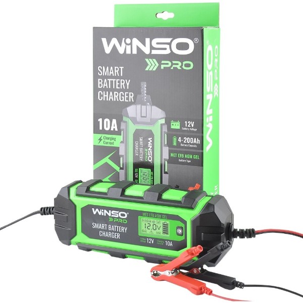 Фото - Пускозарядное устройство Winso PRO LCD 10A 12V 4-200Ah (139520)