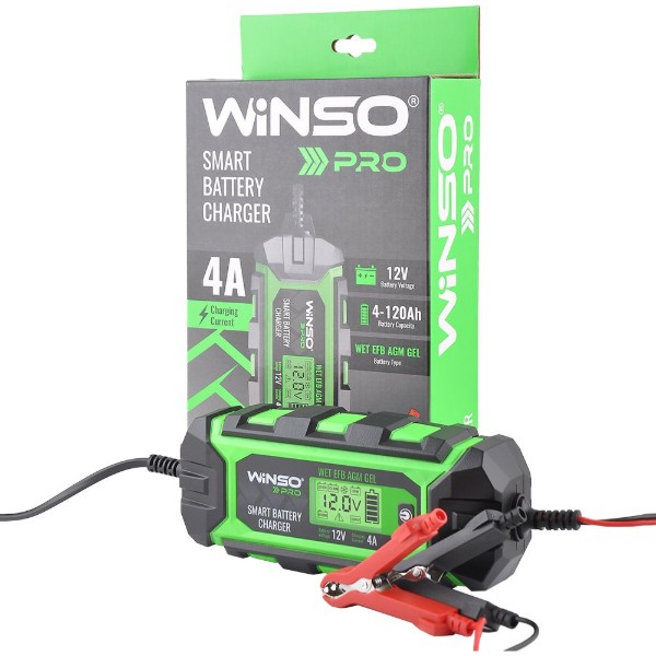 Фото - Пускозарядное устройство Winso PRO LCD 4A 12V 4-120Ah (139320)
