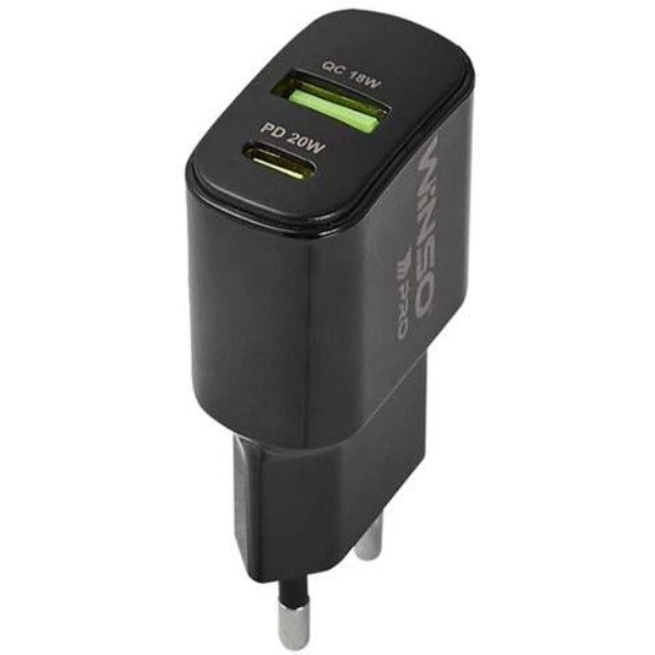 Фото - Мережевий зарядний пристрій Winso PRO PD20W USB-C+USB-A (220020)