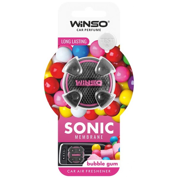 Фото - Ароматизатор для авто Sonic мембранний на дефлектор - Bubble Gum (531080)