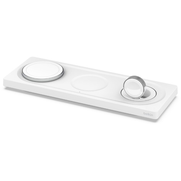 Фото - Бездротовий зарядний пристрій Belkin MagSafe 3in1 White (WIZ016VFWH)