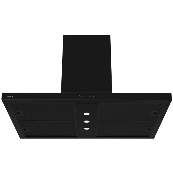 Фото - Витяжка декоративна Akpo WK-9 Isla Feniks Slim Glass 1200 Black 90
