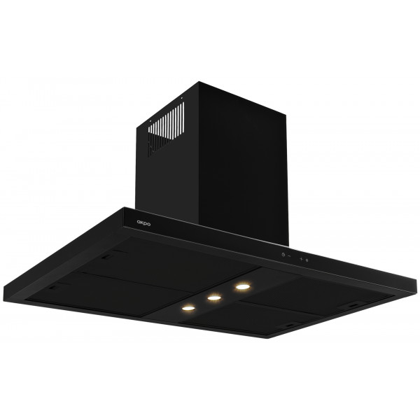 Фото - Витяжка декоративна Akpo WK-9 Isla Feniks Slim Glass 1200 Black 90