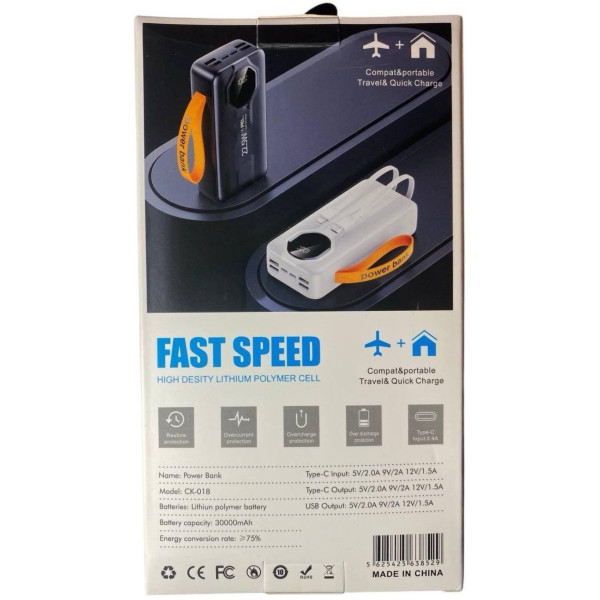 Фото - Батарея мобільна XOKO 30000 mAh 22,5W (WK CK-018)
