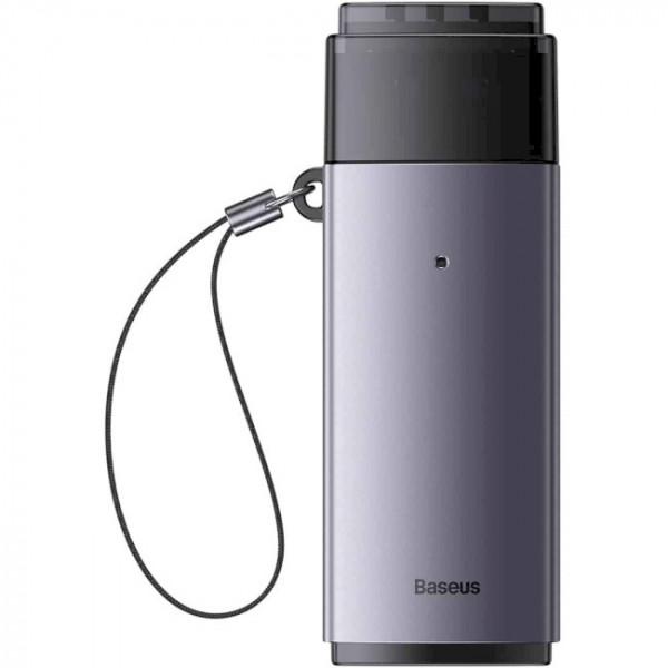 Фото - Кардрідер Baseus Lite Series USB-A to SD/TF Gray (WKQX060013)