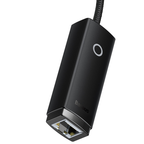Фото - Перехідник USB Type-C - RJ-45 Baseus Lite Series Ethernet Type-C to RJ45 LAN Black (WKQX000301)