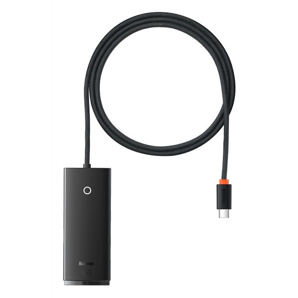 Фото - Хаб USB Baseus 4-Port Type-C Type-C to USB 3.0х4 1m Black (WKQX030401)