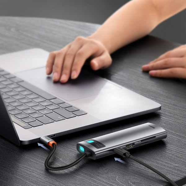 Фото - Хаб USB Baseus Metal Gleam Series 7-in-1 (WKWG020113)