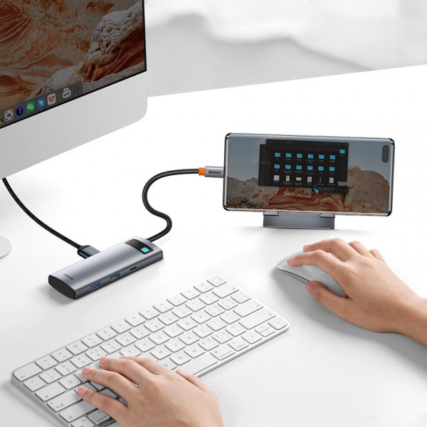 Фото - Хаб USB Baseus Metal Gleam Series 7-in-1 (WKWG020113)
