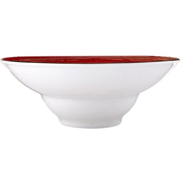 Фото - Тарелка суповая Wilmax Spiral Red 25.5 см (WL-669227 / A)