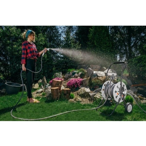 Фото - Візок для шланга BRADAS TITAN REEL 1/2" 60 м White Line (WL-W5000)