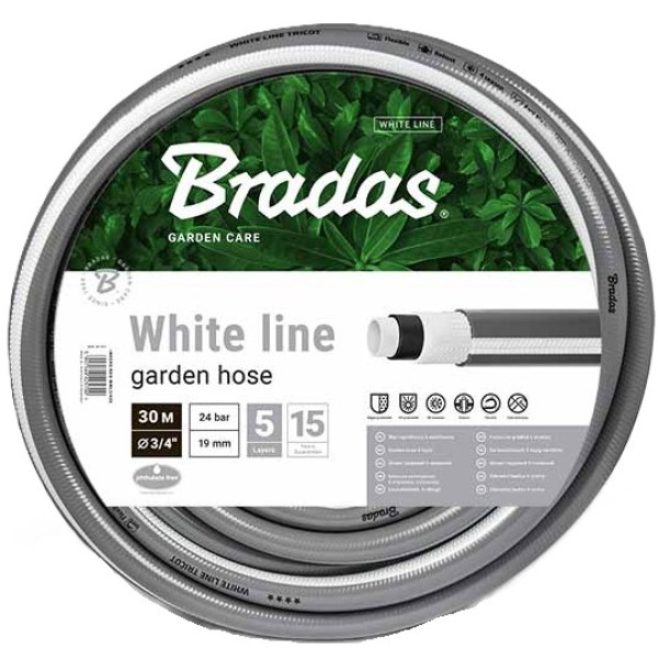Фото - Шланг поливочный BRADAS NTS White 5/8" 30 м (WWL5/830) Фото - Шланг поливочный BRADAS NTS White 5/8" 30 м (WWL5/830)