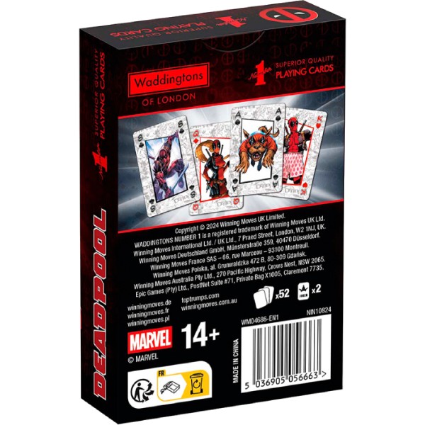 Фото - Настольная игра (12+) Winning Moves MARVEL Waddingtons No.1 - Deadpool (WM04686-EN1-12)