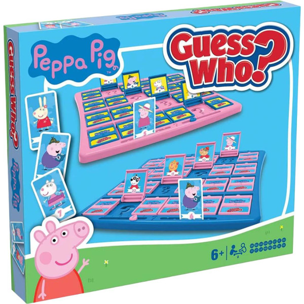 Фото - Настільна гра карткова (5-7 років) Winning Moves PEPPA PIG Guess Who (WM05293-ML1-6)
