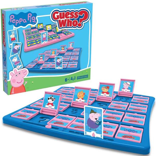 Фото - Настільна гра карткова (5-7 років) Winning Moves PEPPA PIG Guess Who (WM05293-ML1-6)