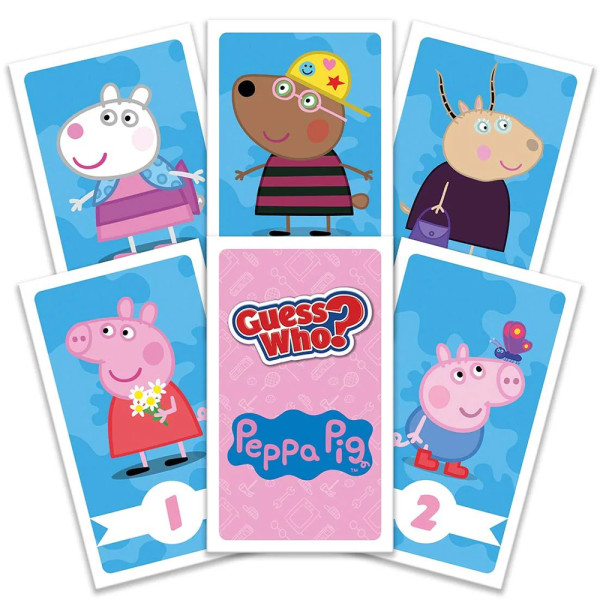 Фото - Настільна гра карткова (5-7 років) Winning Moves PEPPA PIG Guess Who (WM05293-ML1-6)