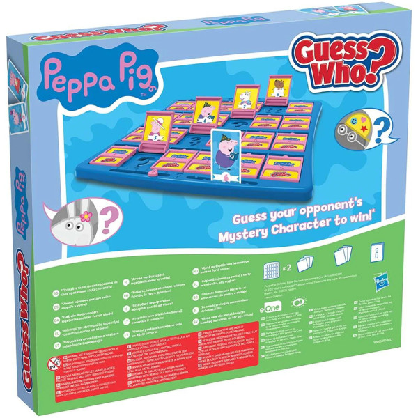 Фото - Настільна гра карткова (5-7 років) Winning Moves PEPPA PIG Guess Who (WM05293-ML1-6)