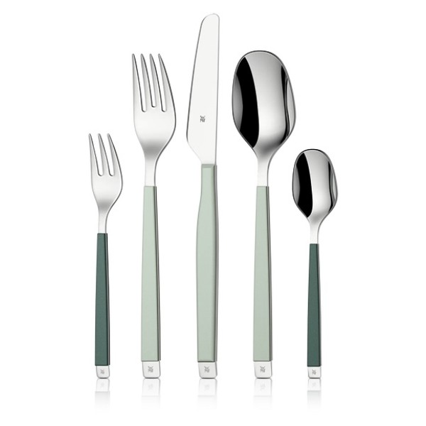 Фото - Набор столовых приборов WMF 1115916700 EMOTION FROSTY GREEN 30 пр.
