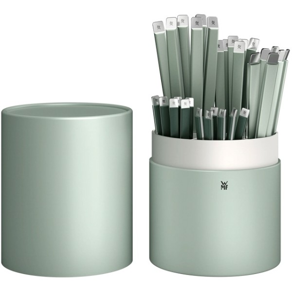 Фото - Набор столовых приборов WMF 1115916700 EMOTION FROSTY GREEN 30 пр.