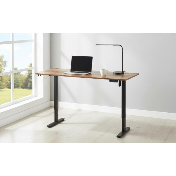Фото - Стіл з електрорегулюванням висоти OfficePro ODE1670DW Dark Wood/Black