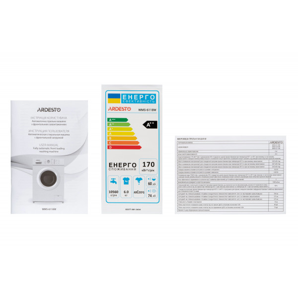 Фото - Стиральная машина Ardesto WMS-6118W