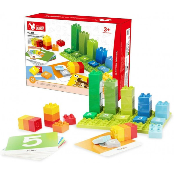 Фото - Пластиковый конструктор Wange Числа и подсчет (411)