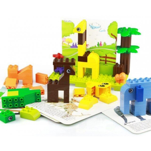 Фото - Пластиковый конструктор Wange Зоодрузья и карточки (441)