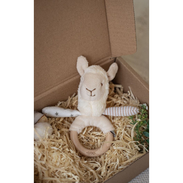 Фото - Прорізувач ELFIKI брязкальце Лама Семмі (ІГ-0135)