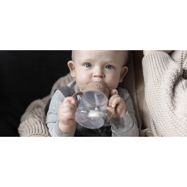 Фото - Поїльник-непроливайка дитячий Lovi з трубочкою та обтяжувачем 150 мл - зелена (35/364)