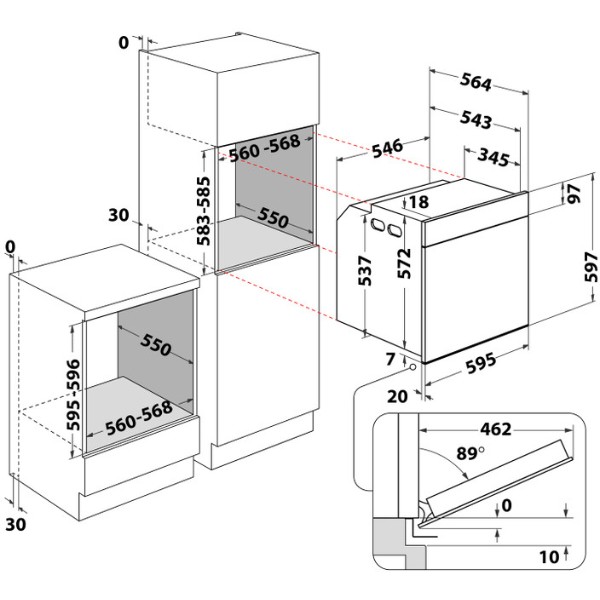 Фото - Духовой шкаф Whirlpool WOI4S8HM1SXA