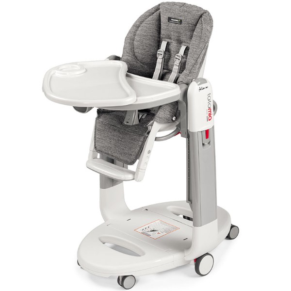 Фото - Стульчик-качалка для кормления Peg-Perego Tatamia Follow Me Wonder Grey (пятноустройчивый серый)