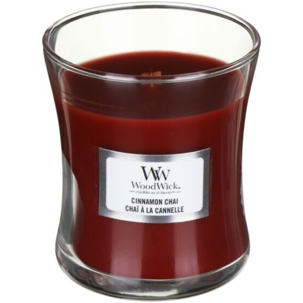 Фото - Свеча стекло Woodwick Mini Cinnamon Chai (Чай с корицей) 85г (98104E)