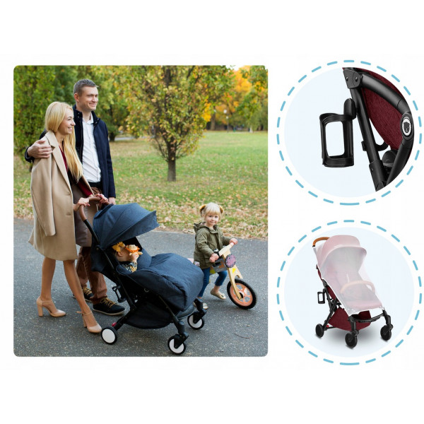 Фото - Коляска прогулянкова Lionelo Julie Black/Burgundy