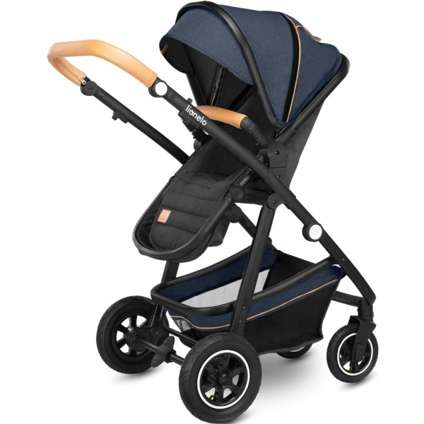 Фото - Коляска універсальна 2 в 1 Lionelo Amder Blue Navy