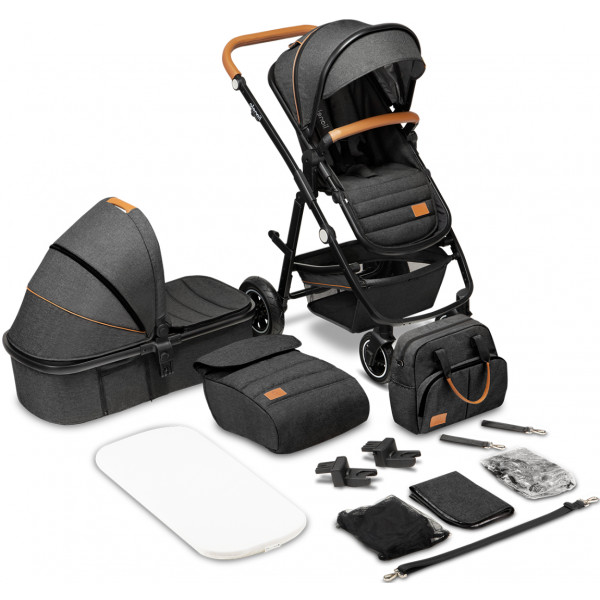 Фото - Коляска універсальна 2 в 1 Lionelo Amder Grey Graphite