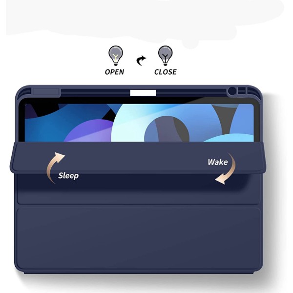 Фото - Чехол для планшета BeCover Tri Fold Soft TPU с креплением Apple Pencil for Apple iPad Air (4/5) 2020/2022 10.9'' Deep Blue (708454)