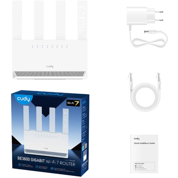 Фото - Маршрутизатор интернет WiFi7 Cudy WR3600E