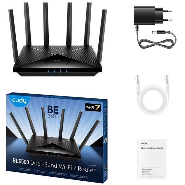 Фото - Маршрутизатор інтернет WiFi7 Cudy WR6500