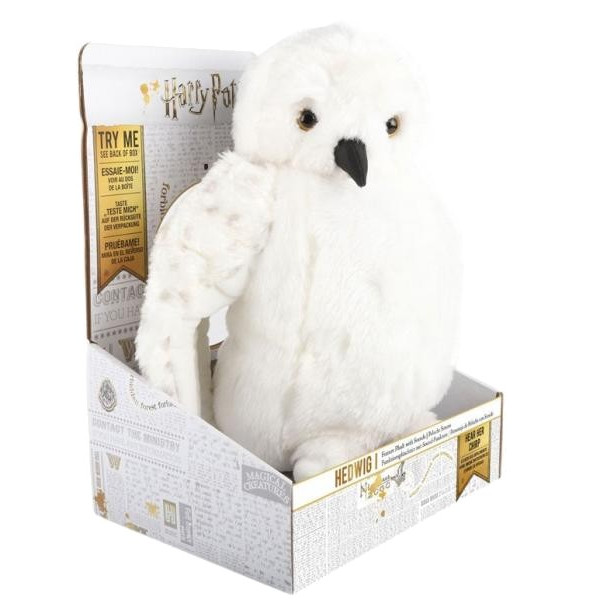 Фото - Мягкая игрушка Wizarding World Сова Гедвига со звуками, 25 см (WW-1071)