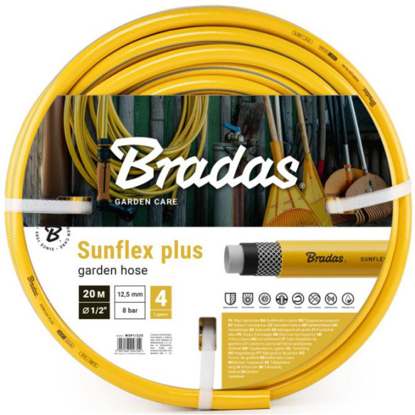 Фото - Шланг поливочний BRADAS 1/2" 20 м SUNFLEX PLUS (WSP1/220)