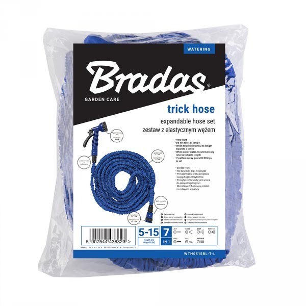 Фото - Набор для полива BRADAS TRICK HOSE 15-45 м Синий (WTH1545BL-T-L)
